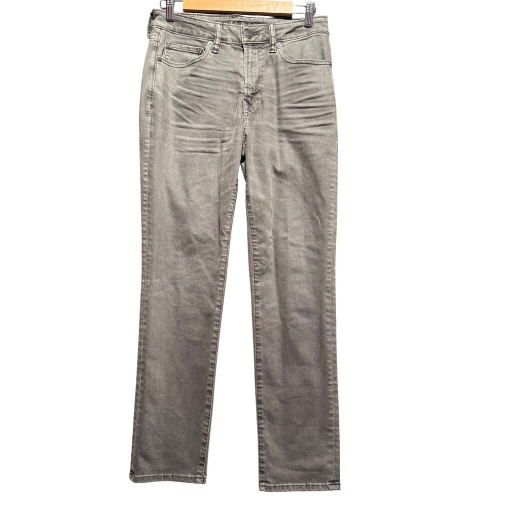 American Eagle Jeans 28x30 Slim Straight Gray Jeansβ Airflex+ Faded Denim